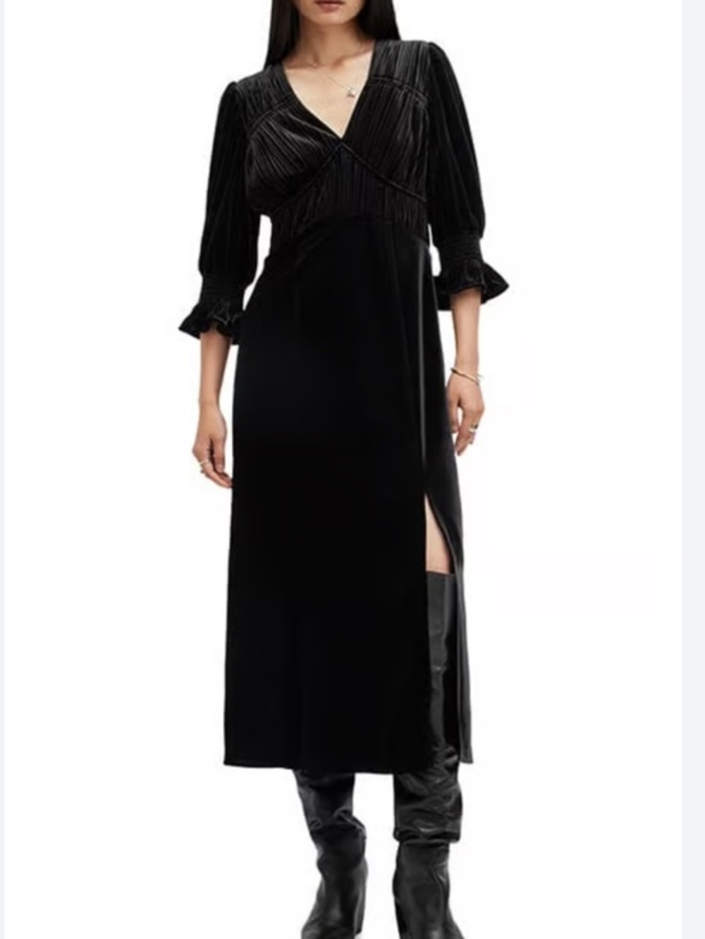 ALLSAINTS Ani Velvet Dress
